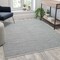 Flash Furniture 5' x 7' Handwoven Indoor/Outdoor Diamond Pattern Area Rug in Grey CI-20-9397-57-BL-GG - alternate 1